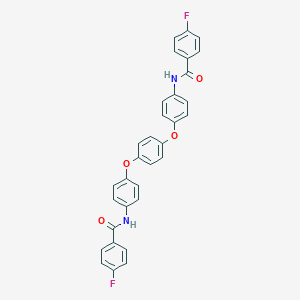 molecular formula C32H22F2N2O4 B412714 4-fluoro-N-[4-(4-{4-[(4-fluorobenzoyl)amino]phenoxy}phenoxy)phenyl]benzamide 