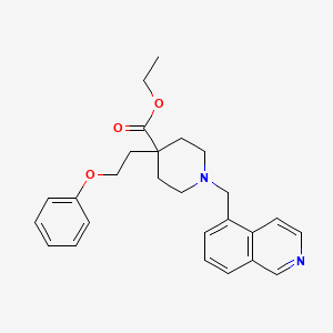 ethyl 1-(5-isoquinolinylmethyl)-4-(2-phenoxyethyl)-4-piperidinecarboxylate