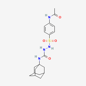 molecular formula C19H26N4O4S B4127171 2-{[4-(acetylamino)phenyl]sulfonyl}-N-1-adamantylhydrazinecarboxamide 