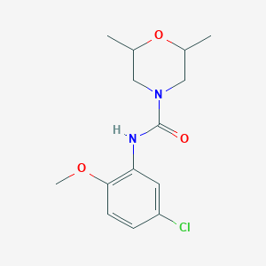 N-(5-chloro-2-methoxyphenyl)-2,6-dimethylmorpholine-4-carboxamide