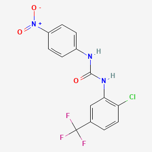 1-[2-Chloro-5-(trifluoromethyl)phenyl]-3-(4-nitrophenyl)urea