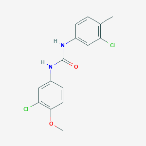 molecular formula C15H14Cl2N2O2 B4127228 1-(3-Chloro-4-methoxyphenyl)-3-(3-chloro-4-methylphenyl)urea 