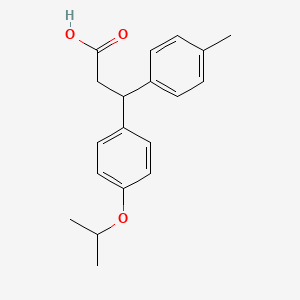 3-(4-isopropoxyphenyl)-3-(4-methylphenyl)propanoic acid