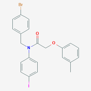 N-(4-Bromo-benzyl)-N-(4-iodo-phenyl)-2-m-tolyloxy-acetamide