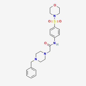 2-(4-BENZYLPIPERAZIN-1-YL)-N-[4-(MORPHOLINE-4-SULFONYL)PHENYL]ACETAMIDE