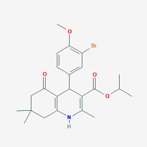 1-Methylethyl 4-[3-bromo-4-(methyloxy)phenyl]-2,7,7-trimethyl-5-oxo-1,4,5,6,7,8-hexahydroquinoline-3-carboxylate