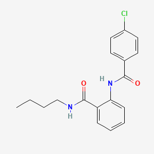 molecular formula C18H19ClN2O2 B4127291 N-butyl-2-[(4-chlorobenzoyl)amino]benzamide 