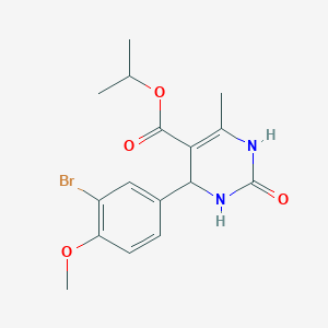 Isopropyl 4-(3-bromo-4-methoxyphenyl)-6-methyl-2-oxo-1,2,3,4-tetrahydropyrimidine-5-carboxylate