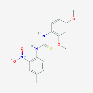 1-(2,4-Dimethoxyphenyl)-3-(4-methyl-2-nitrophenyl)thiourea