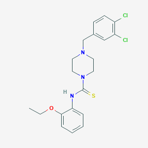 molecular formula C20H23Cl2N3OS B4127362 4-(3,4-dichlorobenzyl)-N-(2-ethoxyphenyl)-1-piperazinecarbothioamide 