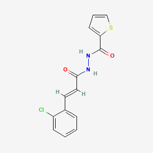 molecular formula C14H11ClN2O2S B4127366 N'-[3-(2-chlorophenyl)acryloyl]-2-thiophenecarbohydrazide 