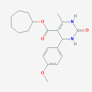 Cycloheptyl 4-(4-methoxyphenyl)-6-methyl-2-oxo-1,2,3,4-tetrahydropyrimidine-5-carboxylate