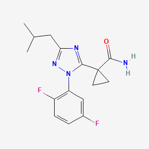 1-[1-(2,5-difluorophenyl)-3-isobutyl-1H-1,2,4-triazol-5-yl]cyclopropanecarboxamide