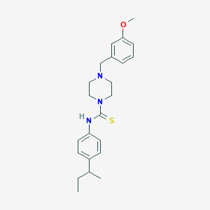 N-(4-sec-butylphenyl)-4-(3-methoxybenzyl)-1-piperazinecarbothioamide