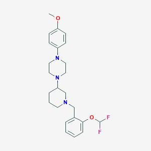 1-{1-[2-(difluoromethoxy)benzyl]-3-piperidinyl}-4-(4-methoxyphenyl)piperazine