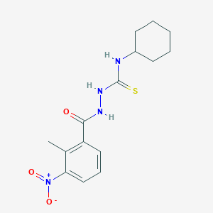 N-cyclohexyl-2-(2-methyl-3-nitrobenzoyl)hydrazinecarbothioamide