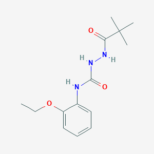 2-(2,2-dimethylpropanoyl)-N-(2-ethoxyphenyl)hydrazinecarboxamide