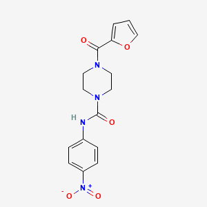 4-(2-furoyl)-N-(4-nitrophenyl)-1-piperazinecarboxamide