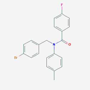 molecular formula C21H17BrFNO B412754 N-(4-Bromo-benzyl)-4-fluoro-N-p-tolyl-benzamide 