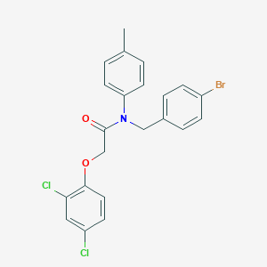 N-[(4-bromophenyl)methyl]-2-[(2,4-dichlorophenyl)oxy]-N-(4-methylphenyl)acetamide