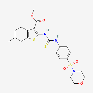 methyl 6-methyl-2-[({[4-(4-morpholinylsulfonyl)phenyl]amino}carbonothioyl)amino]-4,5,6,7-tetrahydro-1-benzothiophene-3-carboxylate