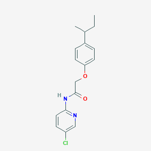 molecular formula C17H19ClN2O2 B4127644 2-(4-sec-butylphenoxy)-N-(5-chloro-2-pyridinyl)acetamide 
