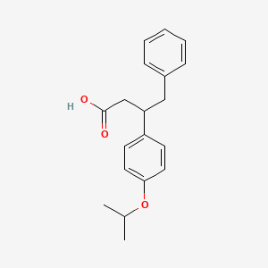 molecular formula C19H22O3 B4127652 3-(4-isopropoxyphenyl)-4-phenylbutanoic acid 