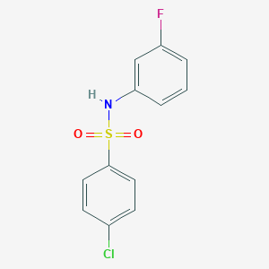 4-chloro-N-(3-fluorophenyl)benzenesulfonamide