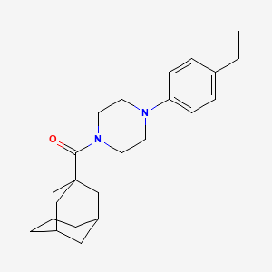molecular formula C23H32N2O B4127684 1-(1-adamantylcarbonyl)-4-(4-ethylphenyl)piperazine 