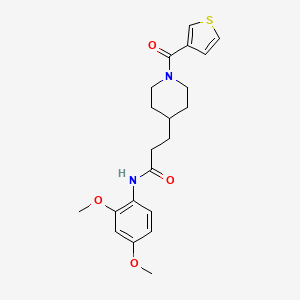 molecular formula C21H26N2O4S B4127687 N-(2,4-dimethoxyphenyl)-3-[1-(3-thienylcarbonyl)-4-piperidinyl]propanamide 