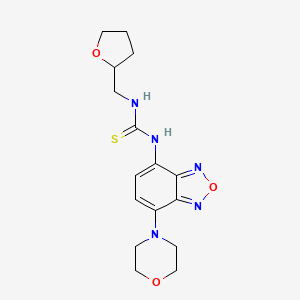 N-[7-(4-morpholinyl)-2,1,3-benzoxadiazol-4-yl]-N'-(tetrahydro-2-furanylmethyl)thiourea