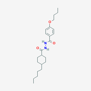 molecular formula C23H36N2O3 B412779 4-butoxy-N'-[(4-pentylcyclohexyl)carbonyl]benzohydrazide 
