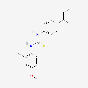 molecular formula C19H24N2OS B4127805 N-(4-sec-butylphenyl)-N'-(4-methoxy-2-methylphenyl)thiourea 