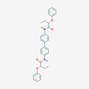 molecular formula C32H32N2O4 B412783 2-phenoxy-N-{4'-[(2-phenoxybutanoyl)amino][1,1'-biphenyl]-4-yl}butanamide 
