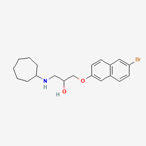 1-[(6-bromo-2-naphthyl)oxy]-3-(cycloheptylamino)-2-propanol