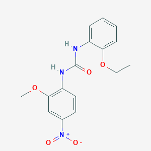 molecular formula C16H17N3O5 B4127863 N-(2-ethoxyphenyl)-N'-(2-methoxy-4-nitrophenyl)urea 