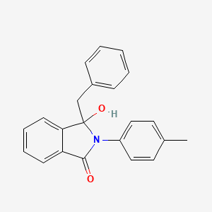 molecular formula C22H19NO2 B4127867 3-benzyl-3-hydroxy-2-(4-methylphenyl)-1-isoindolinone 