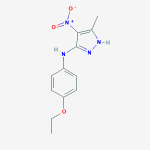 molecular formula C12H14N4O3 B412787 N-(4-ethoxyphenyl)-3-methyl-4-nitro-1H-pyrazol-5-amine 