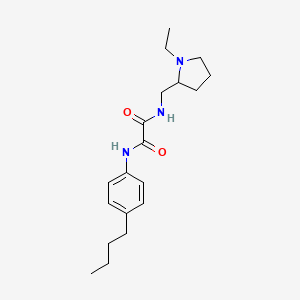 N-(4-butylphenyl)-N'-[(1-ethyl-2-pyrrolidinyl)methyl]ethanediamide