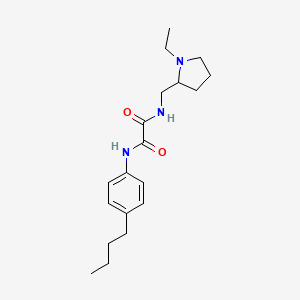 molecular formula C19H29N3O2 B4127890 N-(4-butylphenyl)-N'-[(1-ethyl-2-pyrrolidinyl)methyl]ethanediamide 