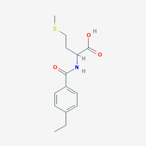 molecular formula C14H19NO3S B4127907 N-(4-ethylbenzoyl)methionine 
