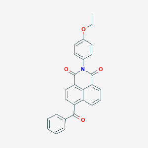 molecular formula C27H19NO4 B412793 6-benzoyl-2-(4-ethoxyphenyl)-1H-benzo[de]isoquinoline-1,3(2H)-dione 
