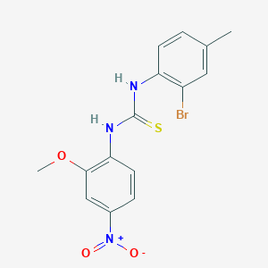 N-(2-bromo-4-methylphenyl)-N'-(2-methoxy-4-nitrophenyl)thiourea