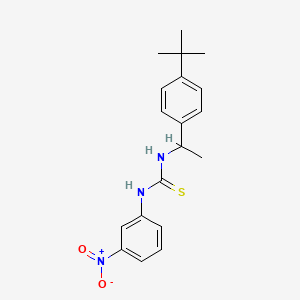 molecular formula C19H23N3O2S B4128005 N-[1-(4-tert-butylphenyl)ethyl]-N'-(3-nitrophenyl)thiourea 