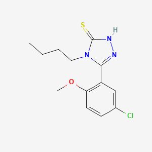 4-butyl-5-(5-chloro-2-methoxyphenyl)-2,4-dihydro-3H-1,2,4-triazole-3-thione