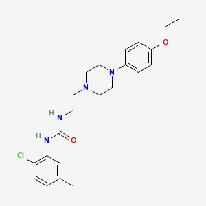 molecular formula C22H29ClN4O2 B4128138 N-(2-chloro-5-methylphenyl)-N'-{2-[4-(4-ethoxyphenyl)-1-piperazinyl]ethyl}urea 