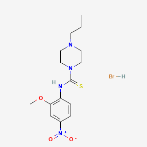N-(2-methoxy-4-nitrophenyl)-4-propyl-1-piperazinecarbothioamide hydrobromide