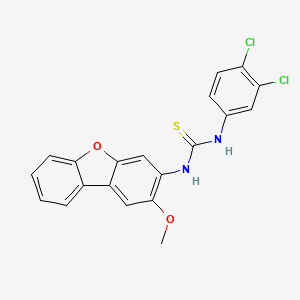 molecular formula C20H14Cl2N2O2S B4128168 N-(3,4-dichlorophenyl)-N'-(2-methoxydibenzo[b,d]furan-3-yl)thiourea 