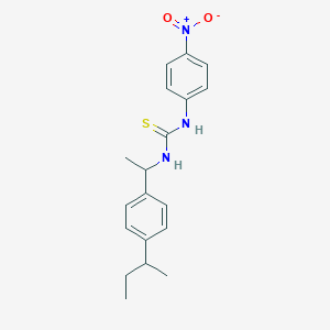 molecular formula C19H23N3O2S B4128179 N-[1-(4-sec-butylphenyl)ethyl]-N'-(4-nitrophenyl)thiourea 