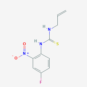 molecular formula C10H10FN3O2S B4128187 N-allyl-N'-(4-fluoro-2-nitrophenyl)thiourea 